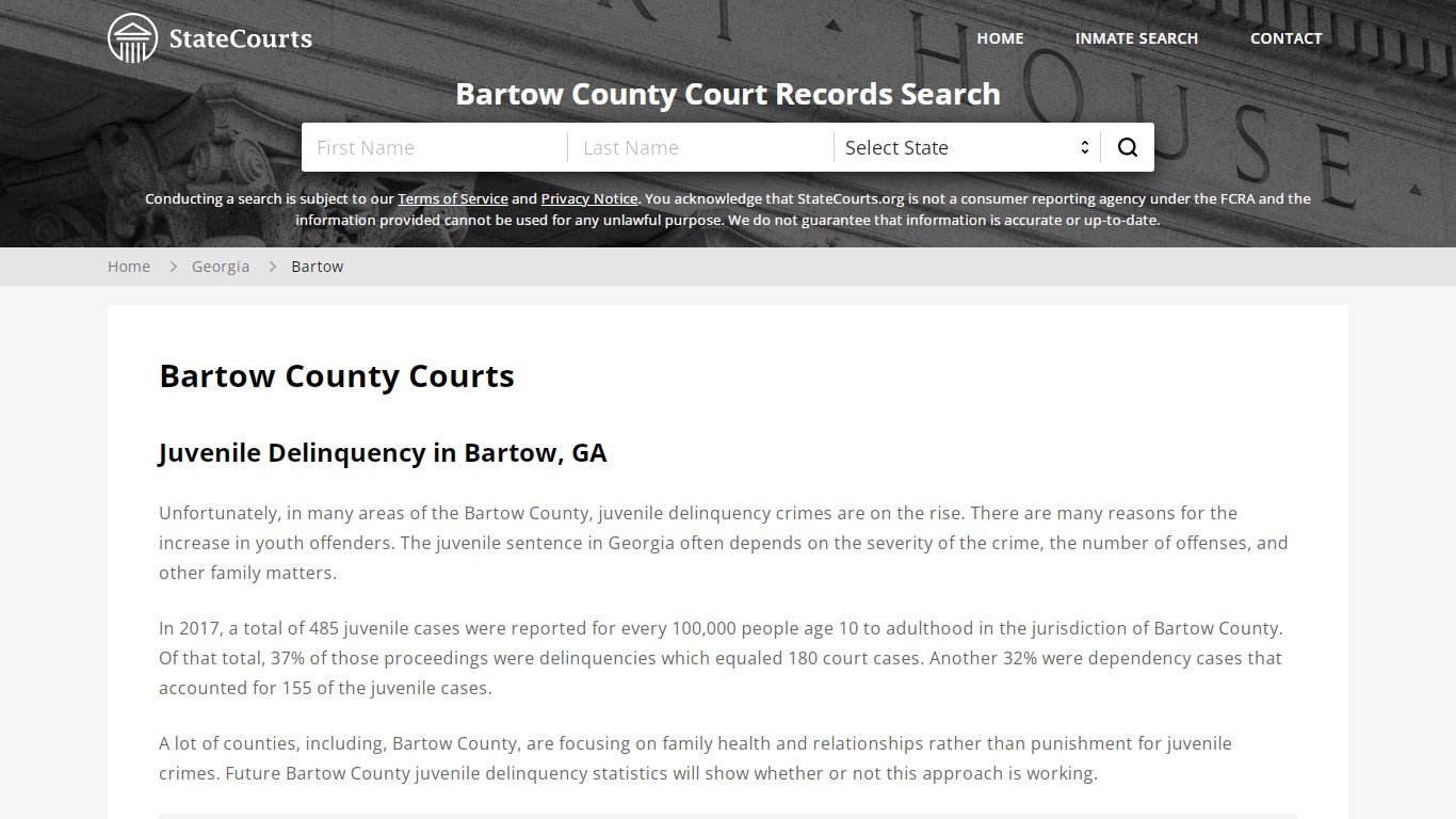 Bartow County, GA Courts - Records & Cases - StateCourts